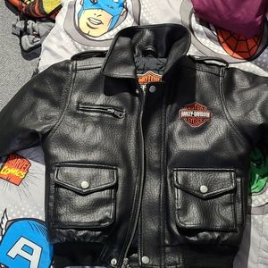 Boy/Girls Fuax leather Harley Davidson jacket